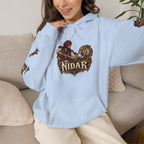 NIDAR Tiger and Bear Graphic Hoodie