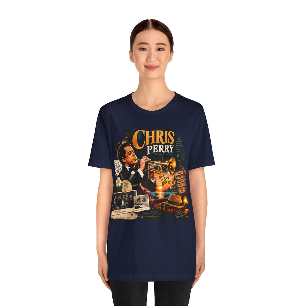 Chris Perry Trumpet Graphic T-Shirt | Retro Music