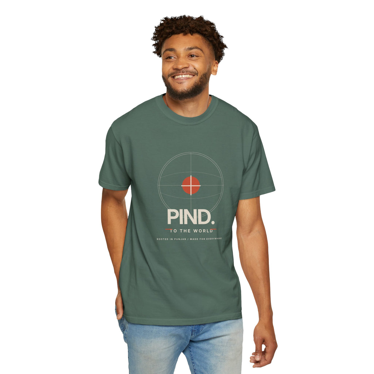 PIND. Punjabi Heritage Graphic T-Shirt | Garment-Dyed Tee