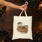 Bohemian Floral Mandala Canvas Tote Bag