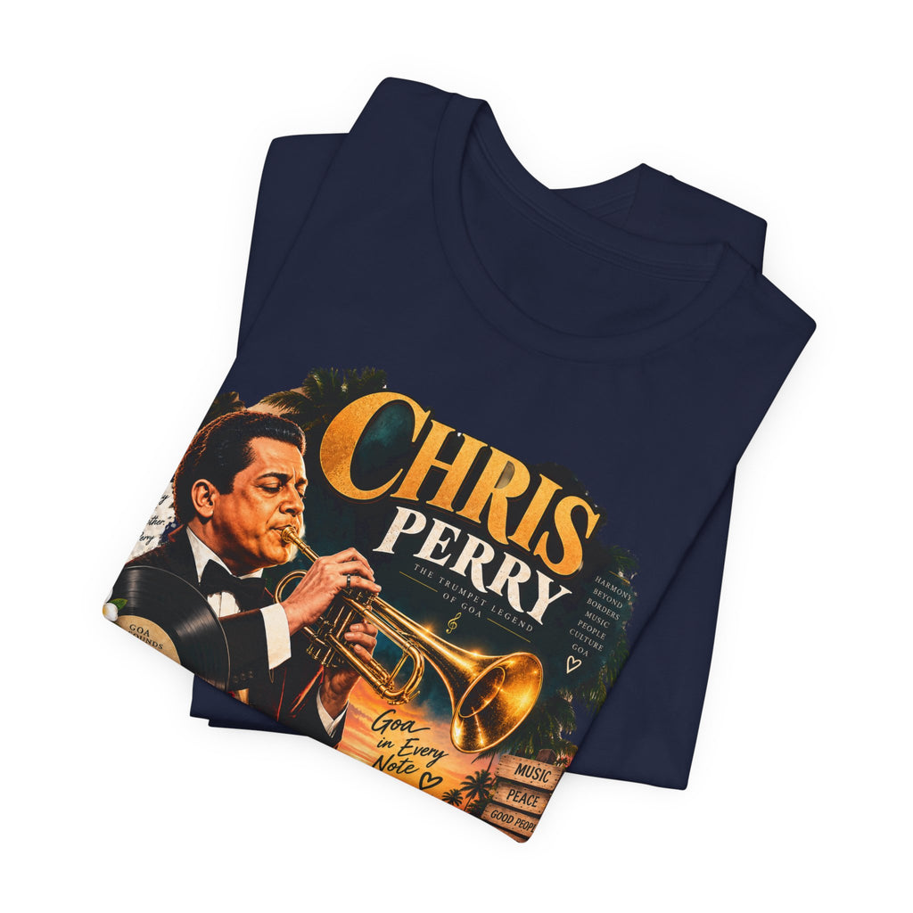 Chris Perry Trumpet Graphic T-Shirt | Retro Music