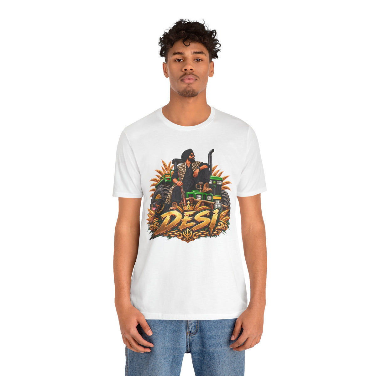 Desi Motorcycle Graphic Tee – Retro Biker India Pride T-Shirt