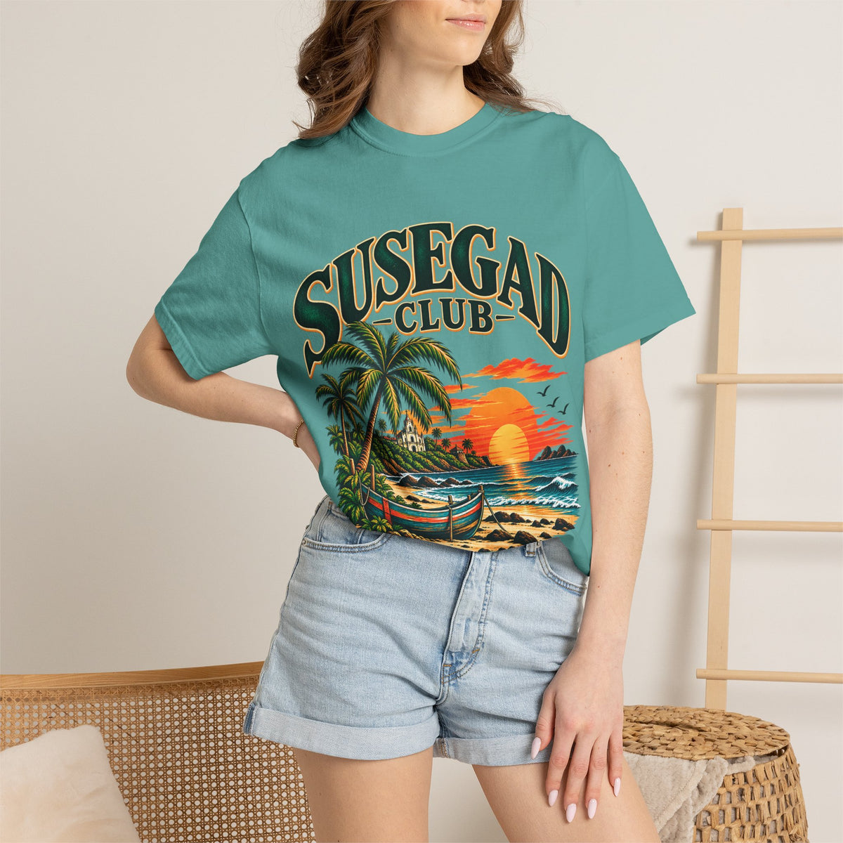 Susegad Club Sunset Beach Garment-Dyed T-Shirt