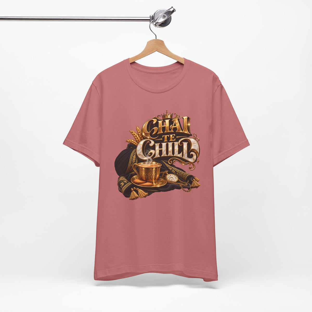 Chai Te Chilli T-Shirt — Vintage Indian Tea Design