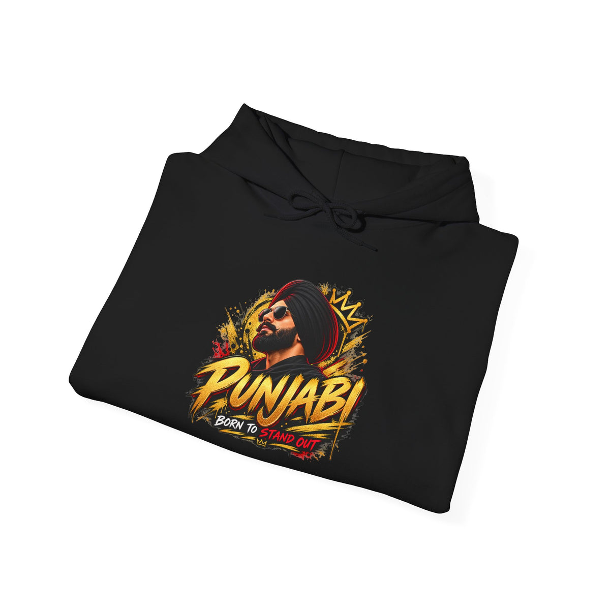 Punjabi Pride Graphic Hoodie | Illustrated Heritage Pullover