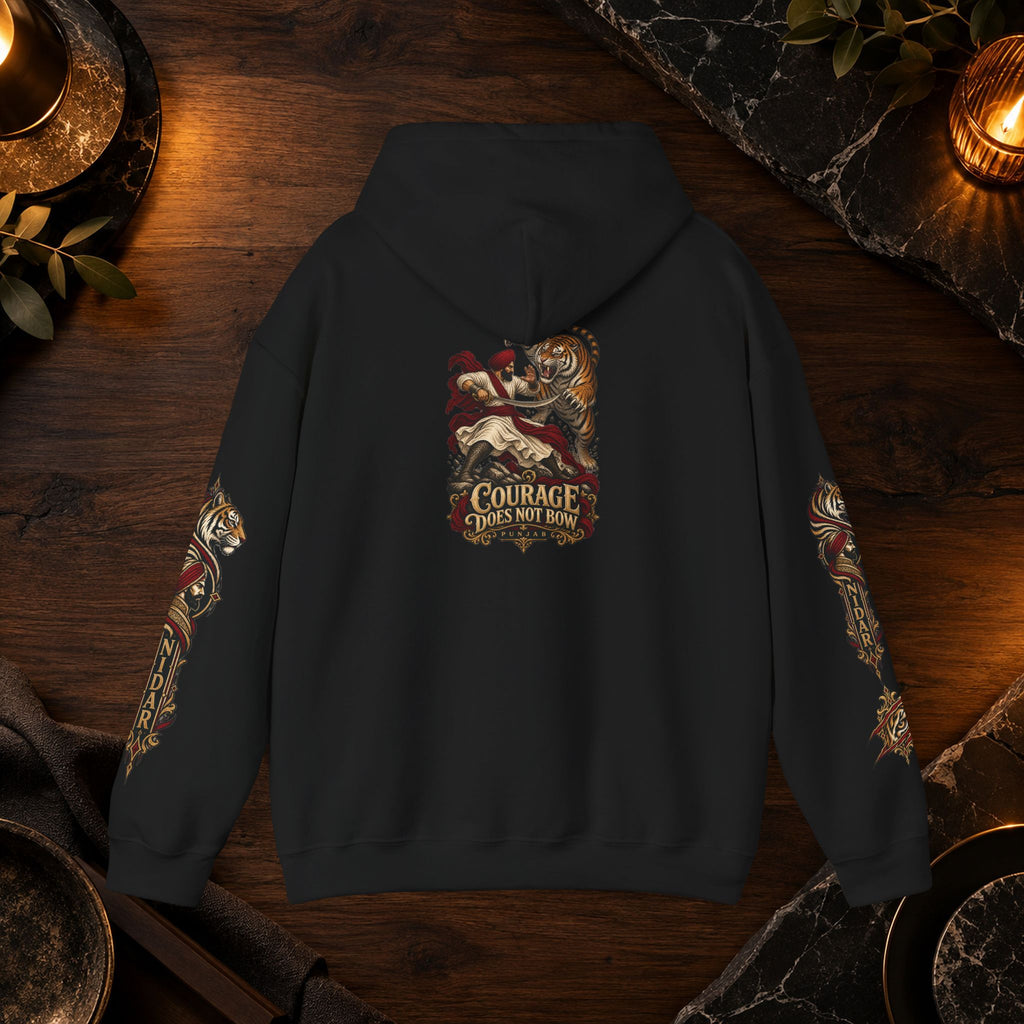 NIDAR Tiger and Bear Graphic Hoodie