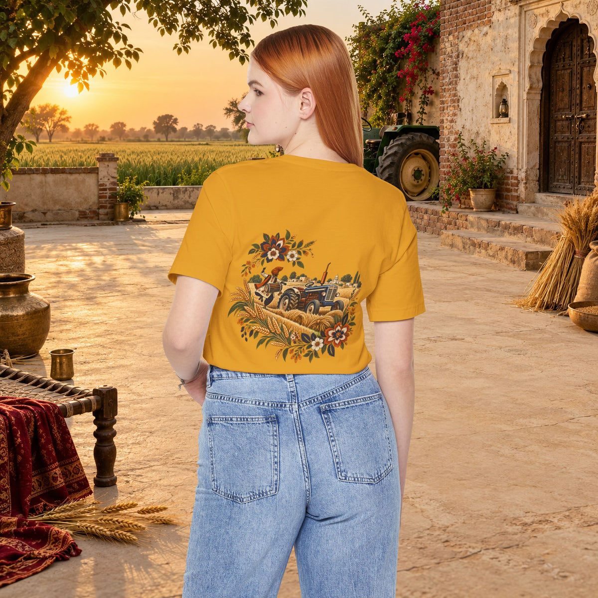 Boho Folk Drum Mandala T-Shirt