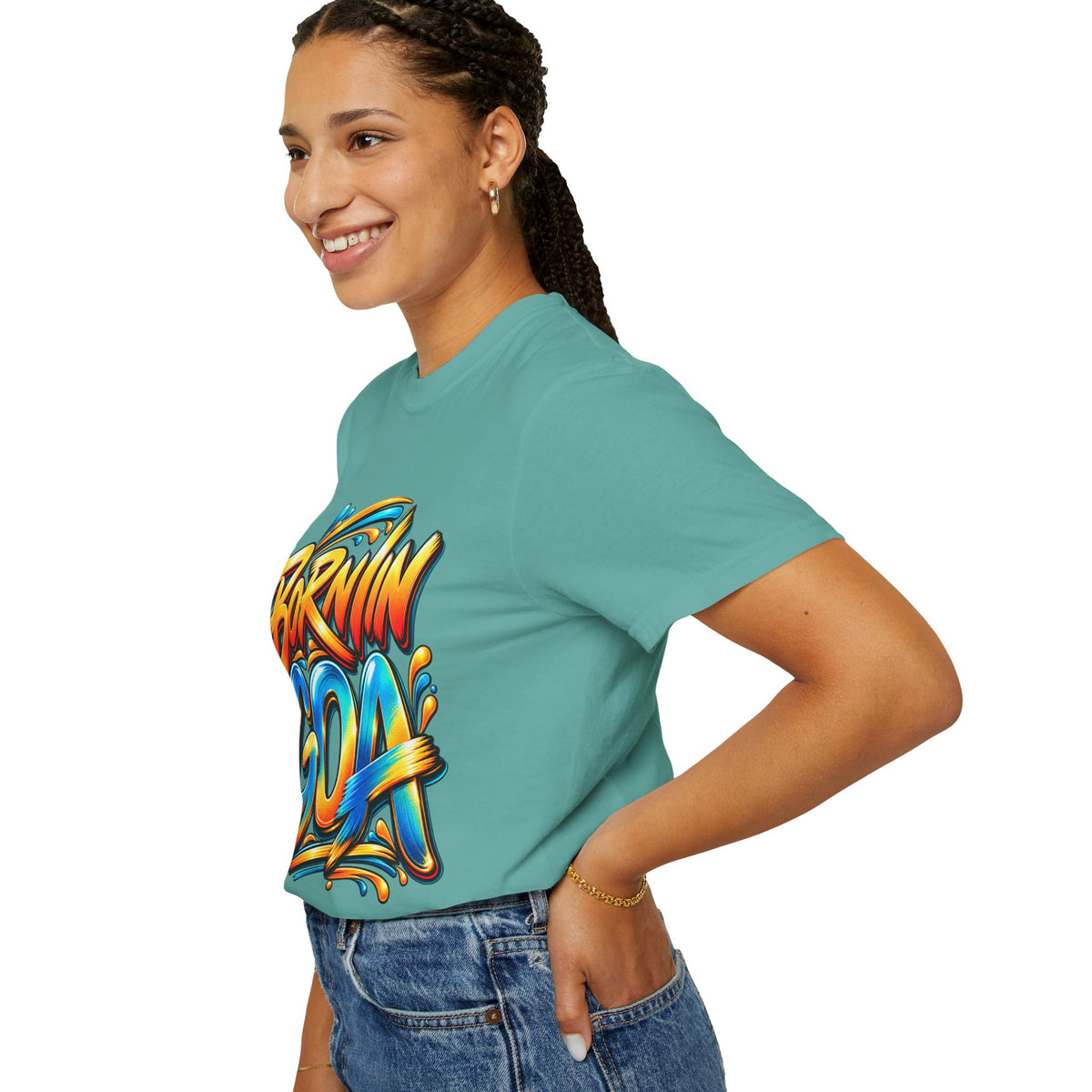 Born in Goa Graphic Tee | Garment-Dyed Cotton T-Shirt