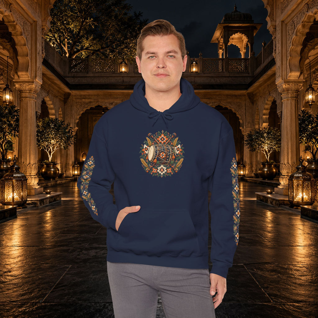 Bohemian Folk Art Drum Hoodie