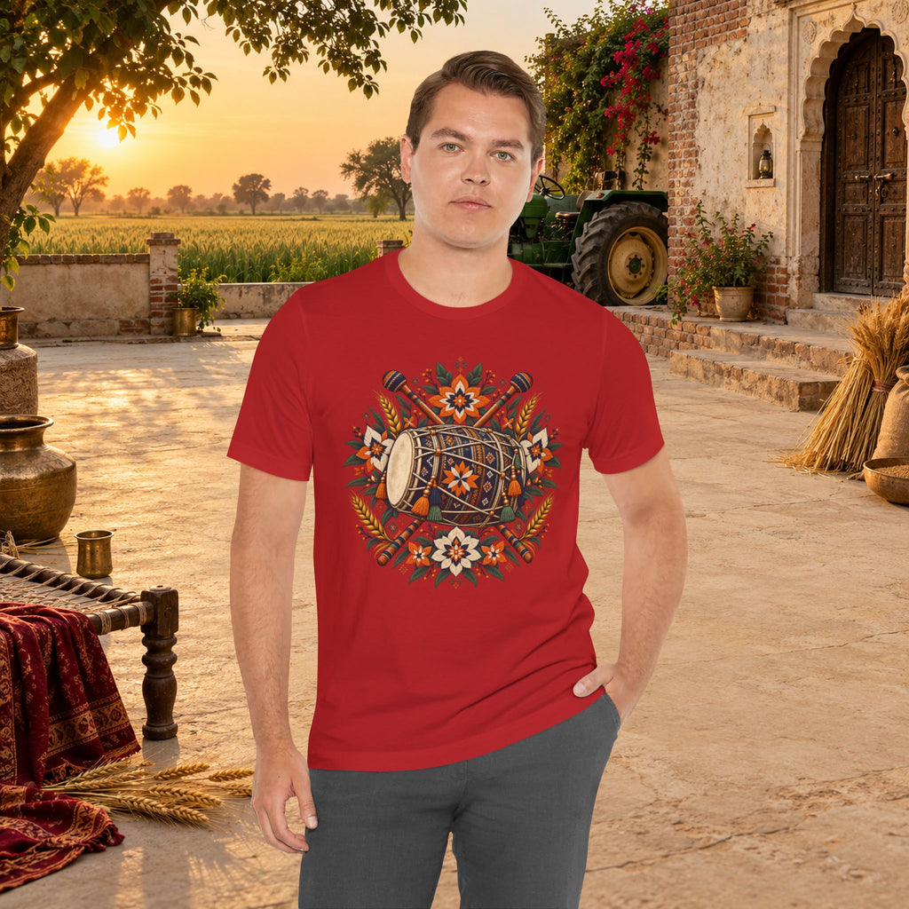 Boho Folk Drum Mandala T-Shirt