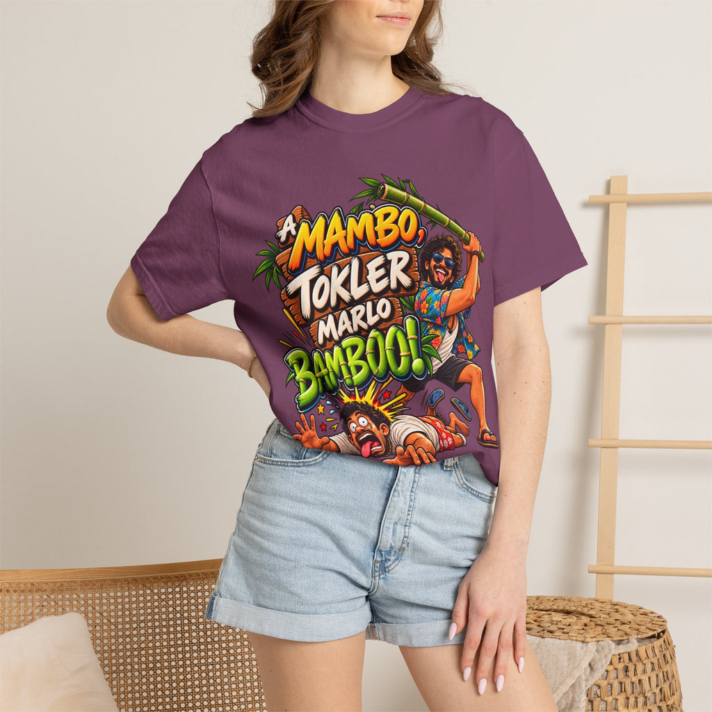 A Mambo, Tokler Marlo Bamboo! Goan Heritage Garment-Dyed T-Shirt