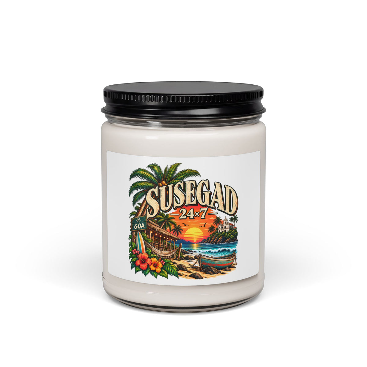 Susegad 24x7 Tropical Sunset Scented Soy Candle, 9oz — product image 6