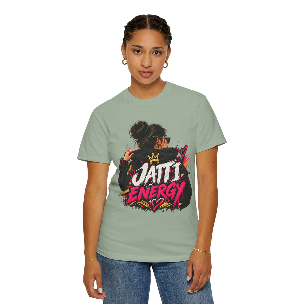 Jatti Energy Garment-Dyed T-Shirt | Punjabi-Inspired Graphic