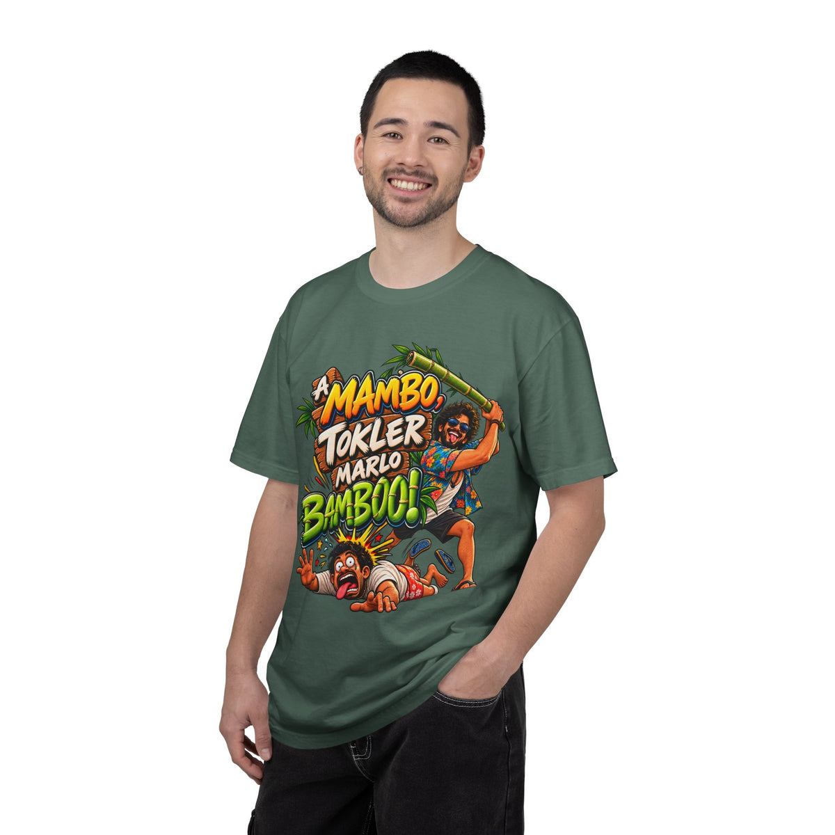 A Mambo, Tokler Marlo Bamboo! Goan Heritage Garment-Dyed T-Shirt