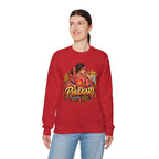 Phulkari-Inspired Floral Crewneck Sweatshirt | Punjabi Art