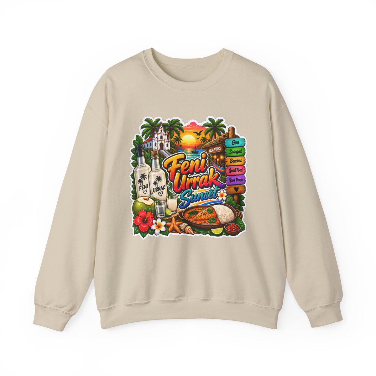 Additional view of Susegad 24x7 — Goan Heritage Crewneck Sweatshirt (3)