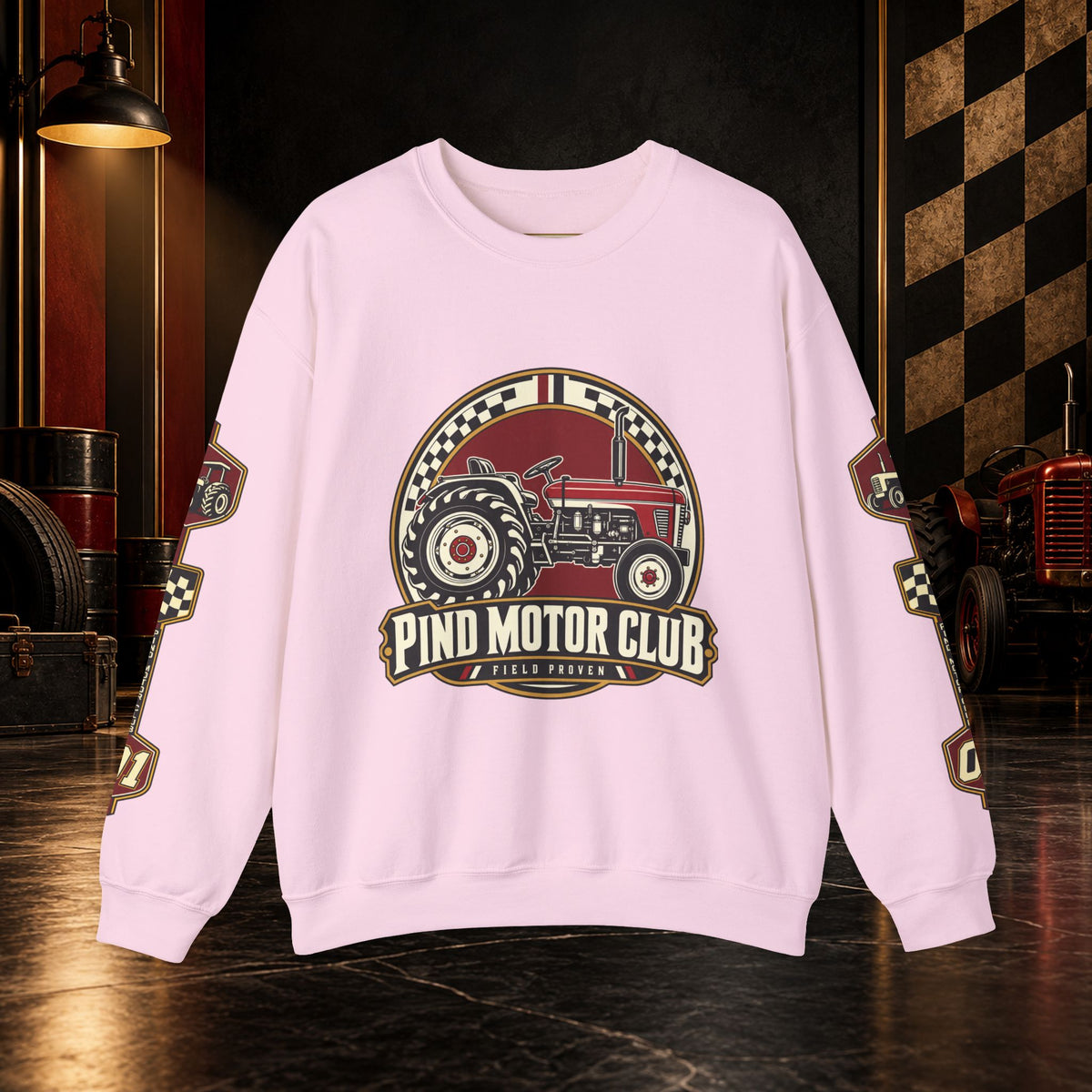 Pind Motor Club Field Proven Vintage Truck Crewneck Sweatshirt