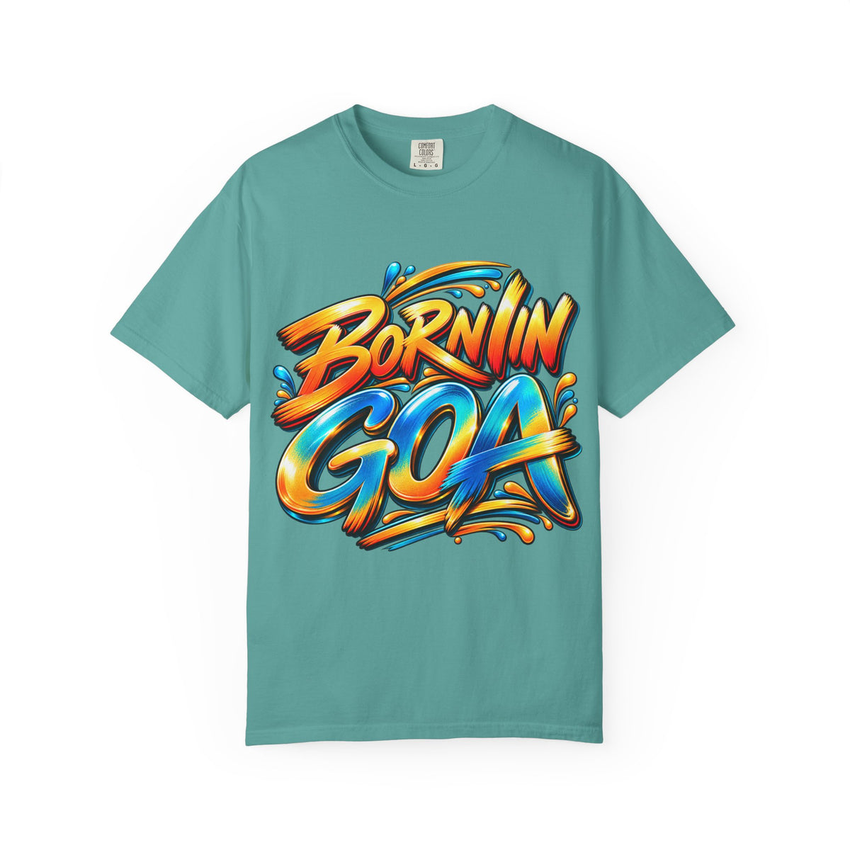 Born in Goa Graphic Tee | Garment-Dyed Cotton T-Shirt
