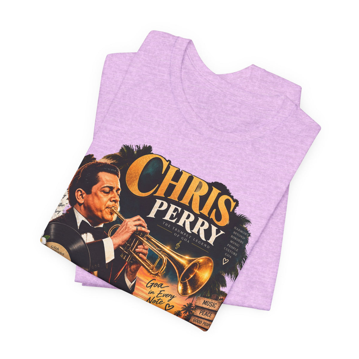Chris Perry Trumpet Graphic T-Shirt | Retro Music