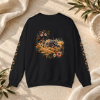 Boho Folk Drum Sweatshirt – Tribal Music Festival Crewneck