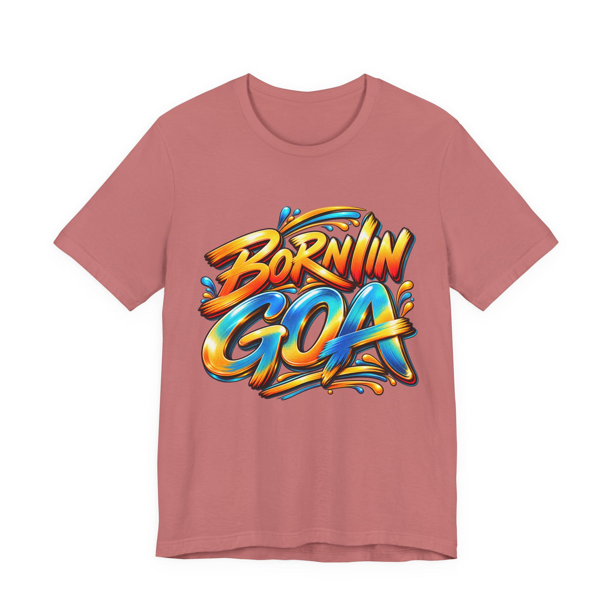 Born in Goa Graphic T-Shirt | Tropical Beach Tee