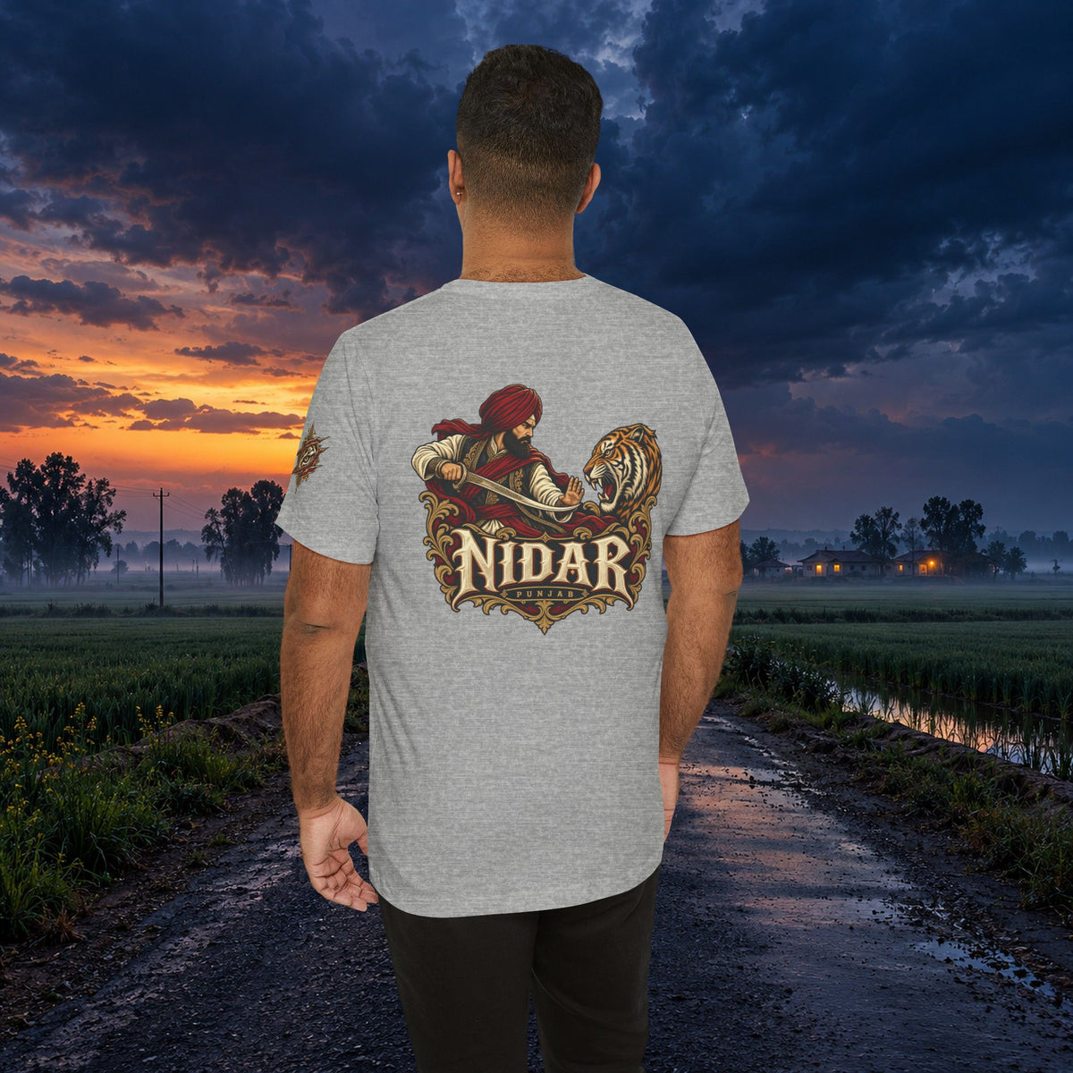 Nidar Viking Tiger Graphic T-Shirt