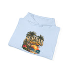 Susegad Squad Hoodie | Tropical Goan Sunset Graphic