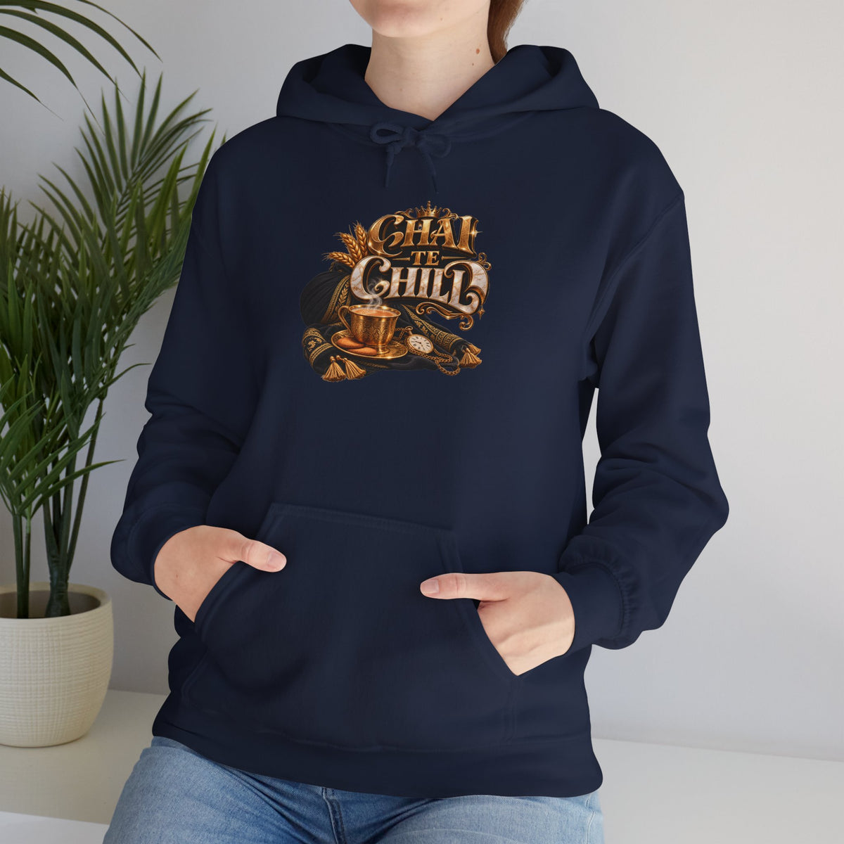 The Chill Coffee Graphic Hoodie | Autumn Leaves Pullover