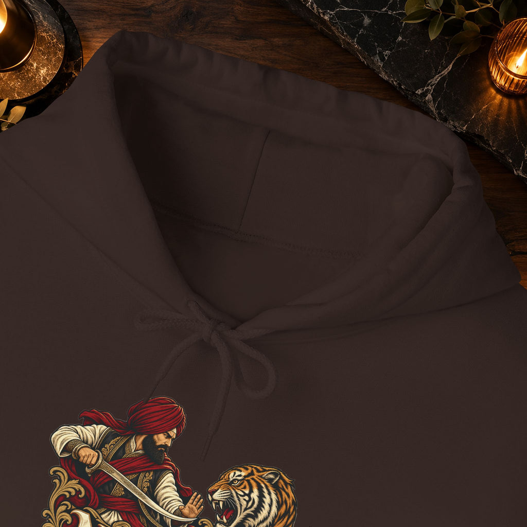 NIDAR Tiger and Bear Graphic Hoodie