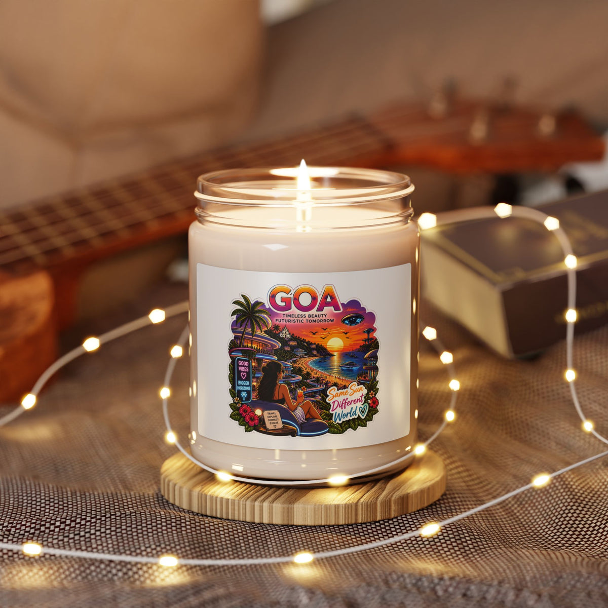 Thodde Bindas | Vintage Beach Sunset Goan Heritage 9oz Scented Soy Candle