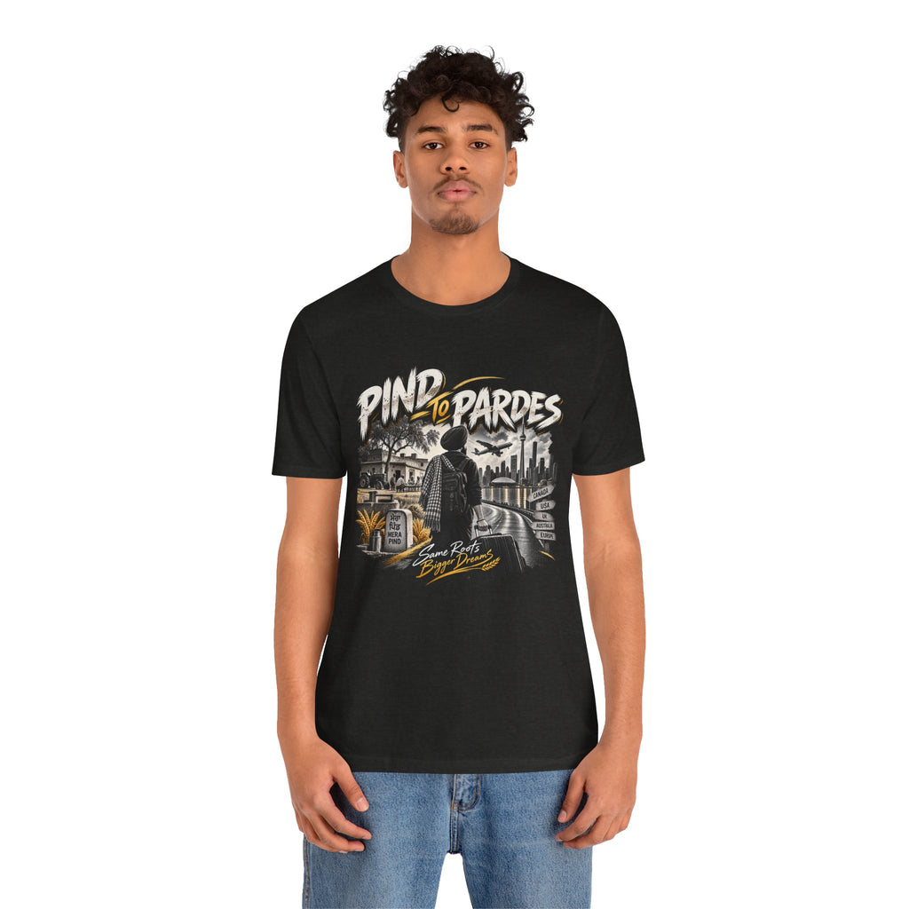 Pind to Pardes Travel T-Shirt | Vintage Journey Graphic