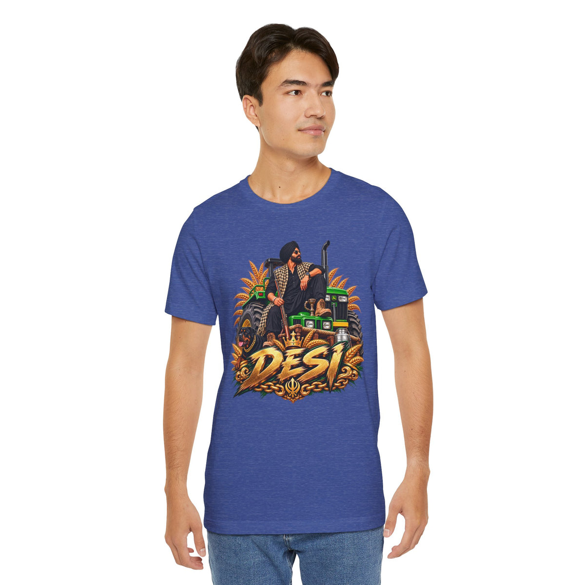 Desi Motorcycle Graphic Tee – Retro Biker India Pride T-Shirt