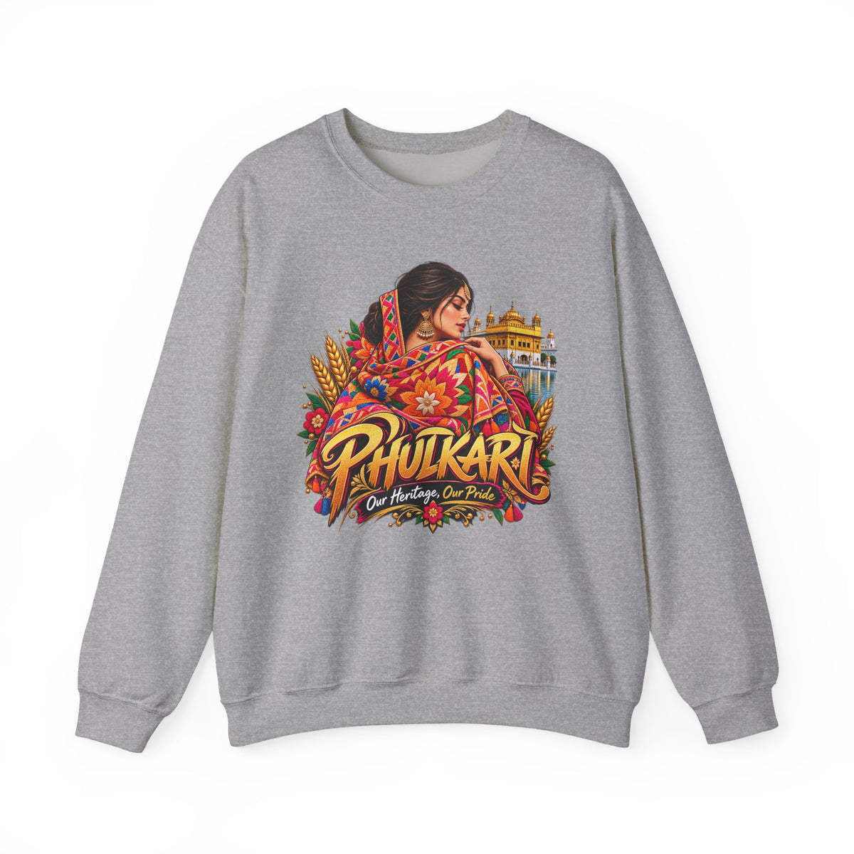 Phulkari Punjabi Embroidery Crewneck Sweatshirt — product image 4