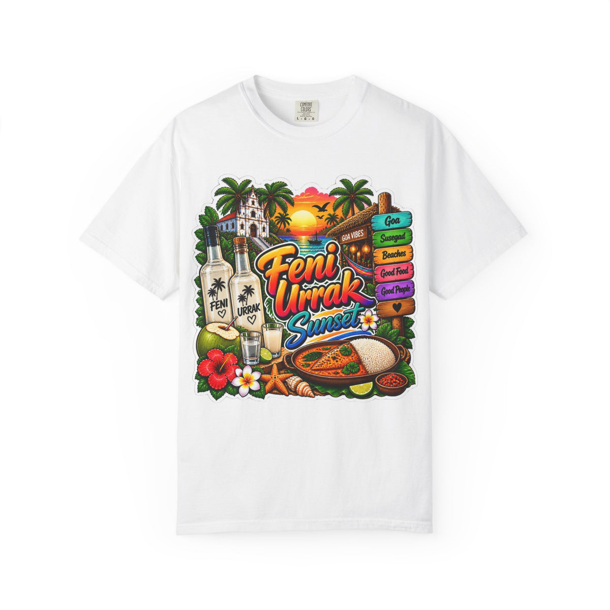 Additional view of Susegad 24x7 — Goan Heritage Garment-Dyed T-Shirt (2)