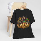 Desi Motorcycle Graphic Tee – Retro Biker India Pride T-Shirt