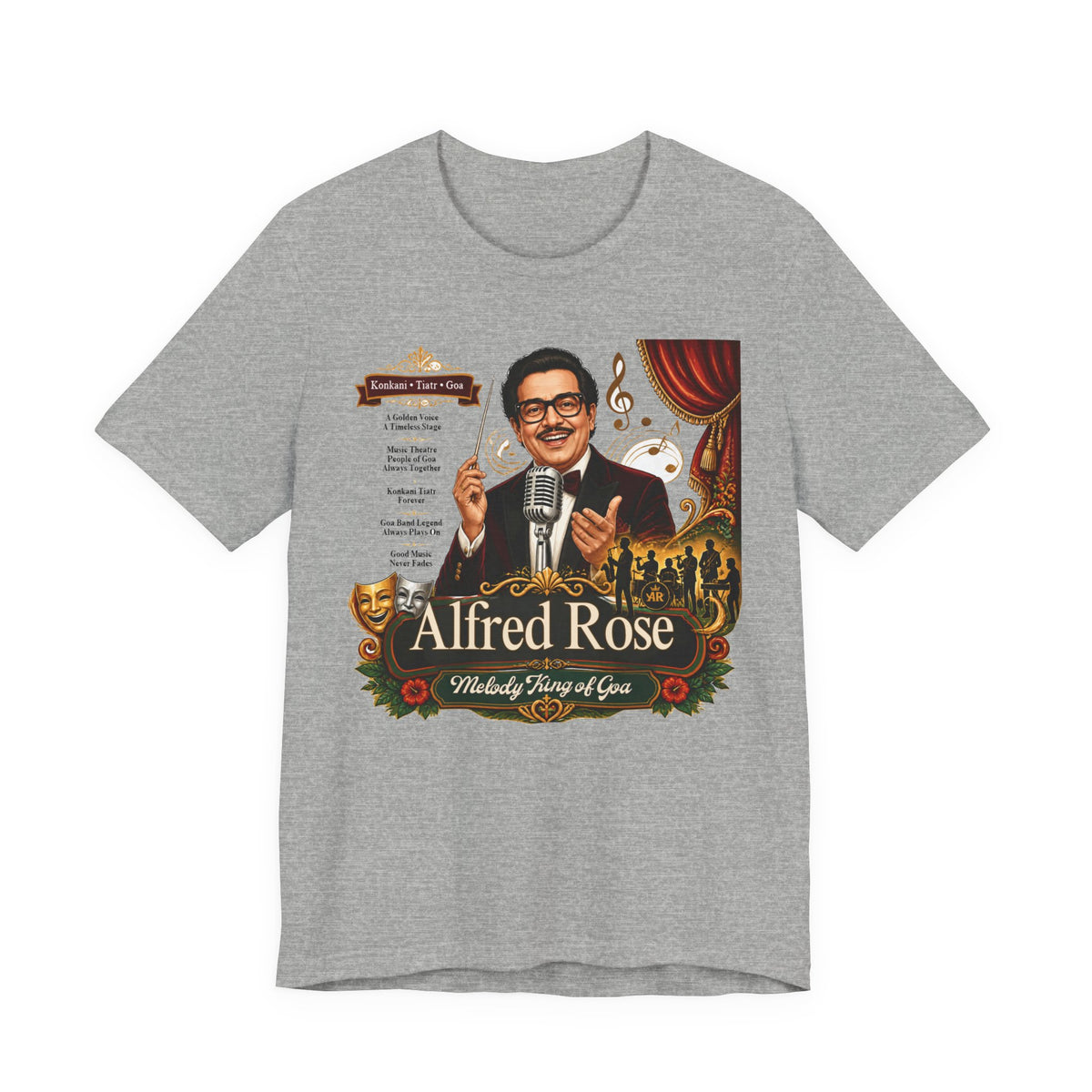 Additional view of Alfred Rose Graphic T-Shirt — Retro Goan Music (3)