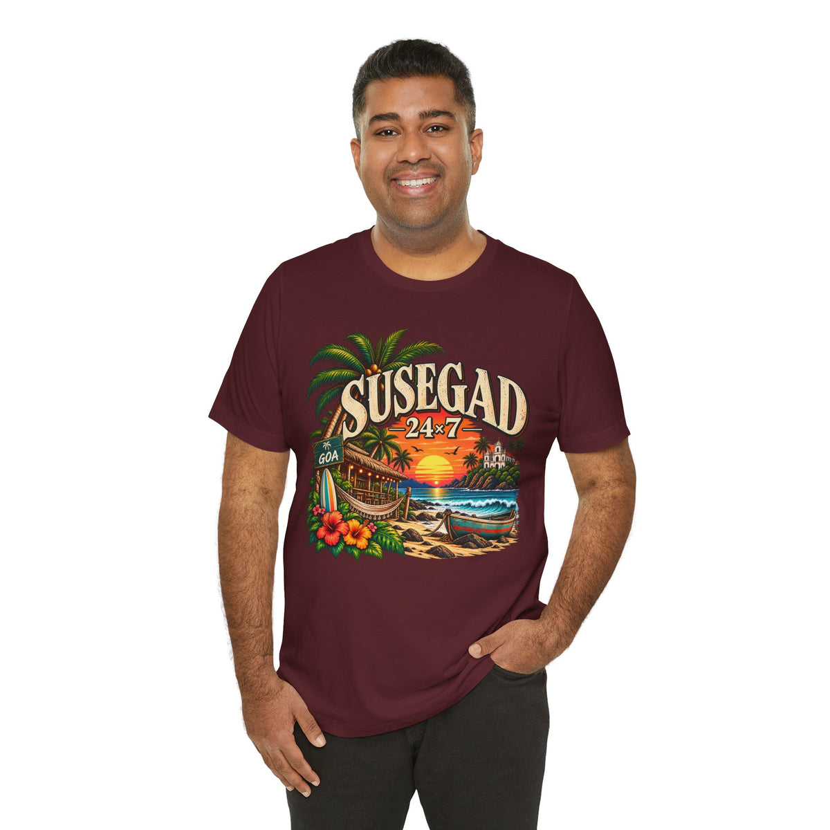 Susegad 24x7 Goa Sunset Jersey T-Shirt