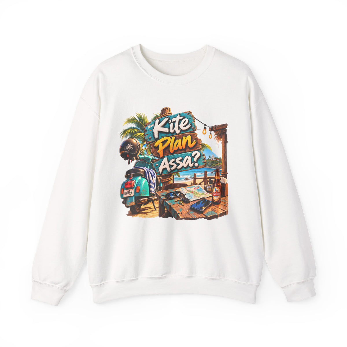 Additional view of Kite Plan Assa? — Goan Heritage Crewneck Sweatshirt (2)
