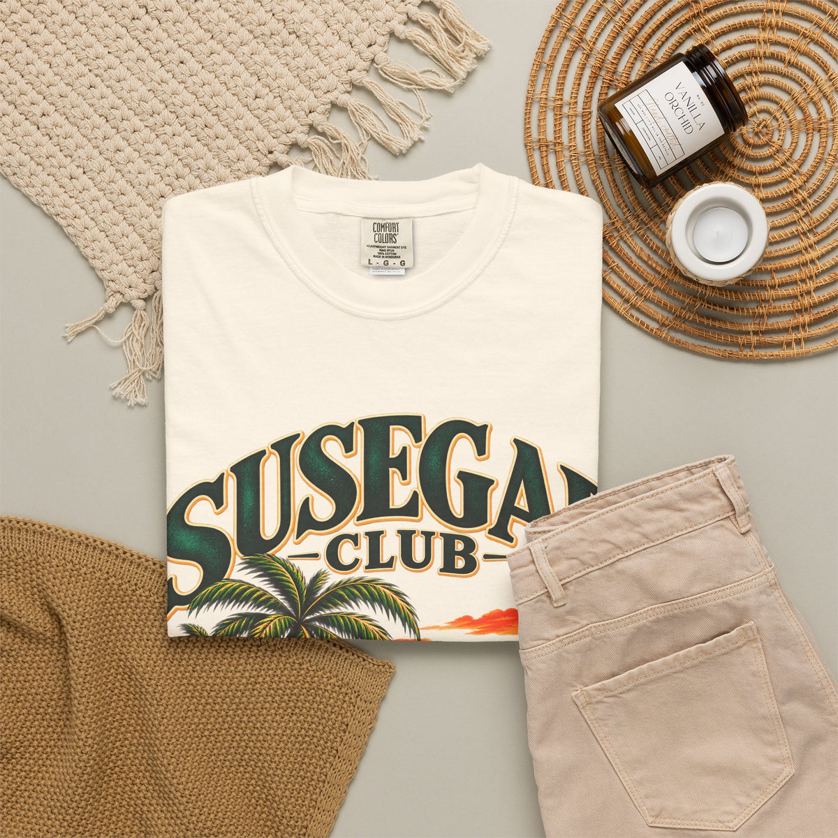 Susegad Club Sunset Beach Garment-Dyed T-Shirt