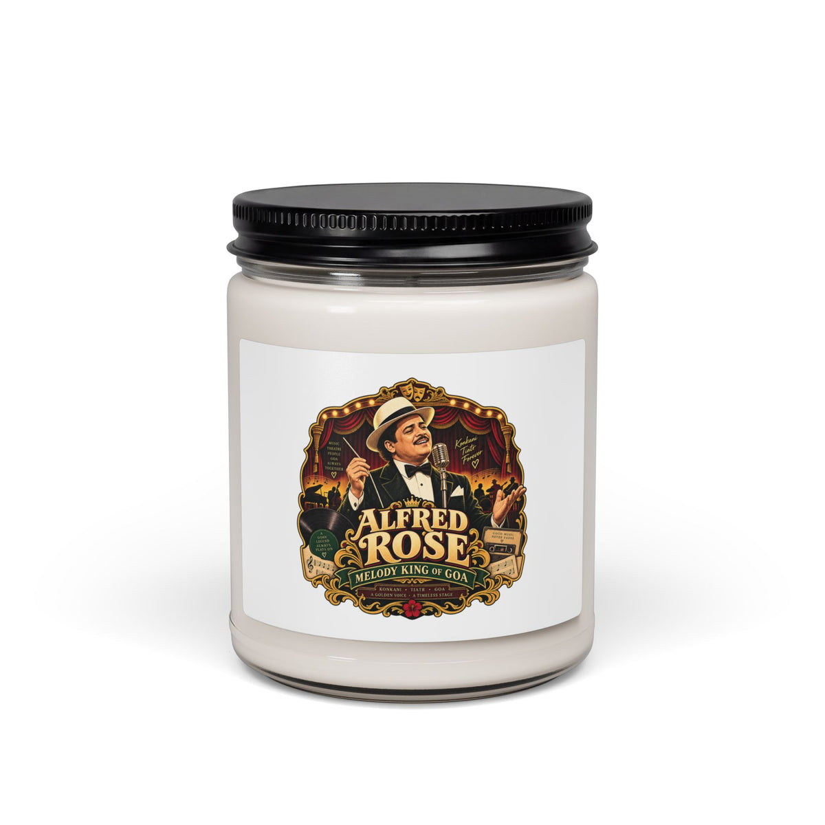 Alfred Rose Goan Music Tribute Soy Candle | 9oz