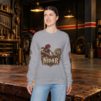 Nidar Courage Does Not Bow Graphic Sweatshirt