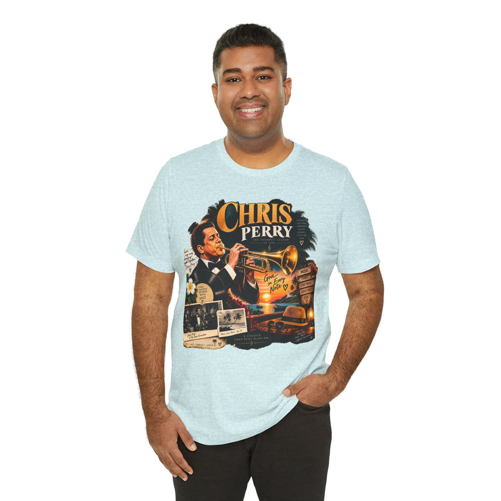 Chris Perry Trumpet Graphic T-Shirt | Retro Music