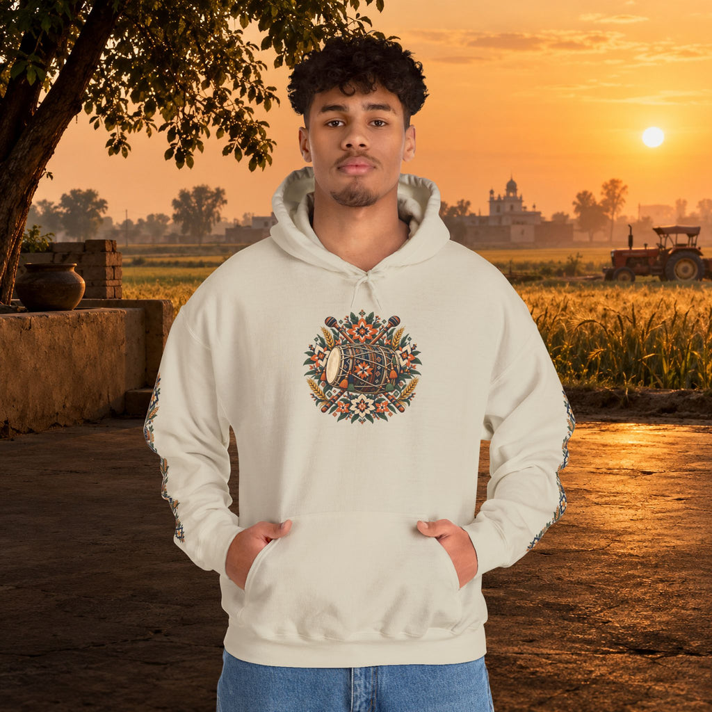 Bohemian Folk Art Drum Hoodie