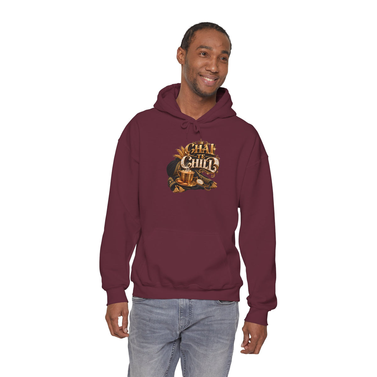 The Chill Coffee Graphic Hoodie | Autumn Leaves Pullover