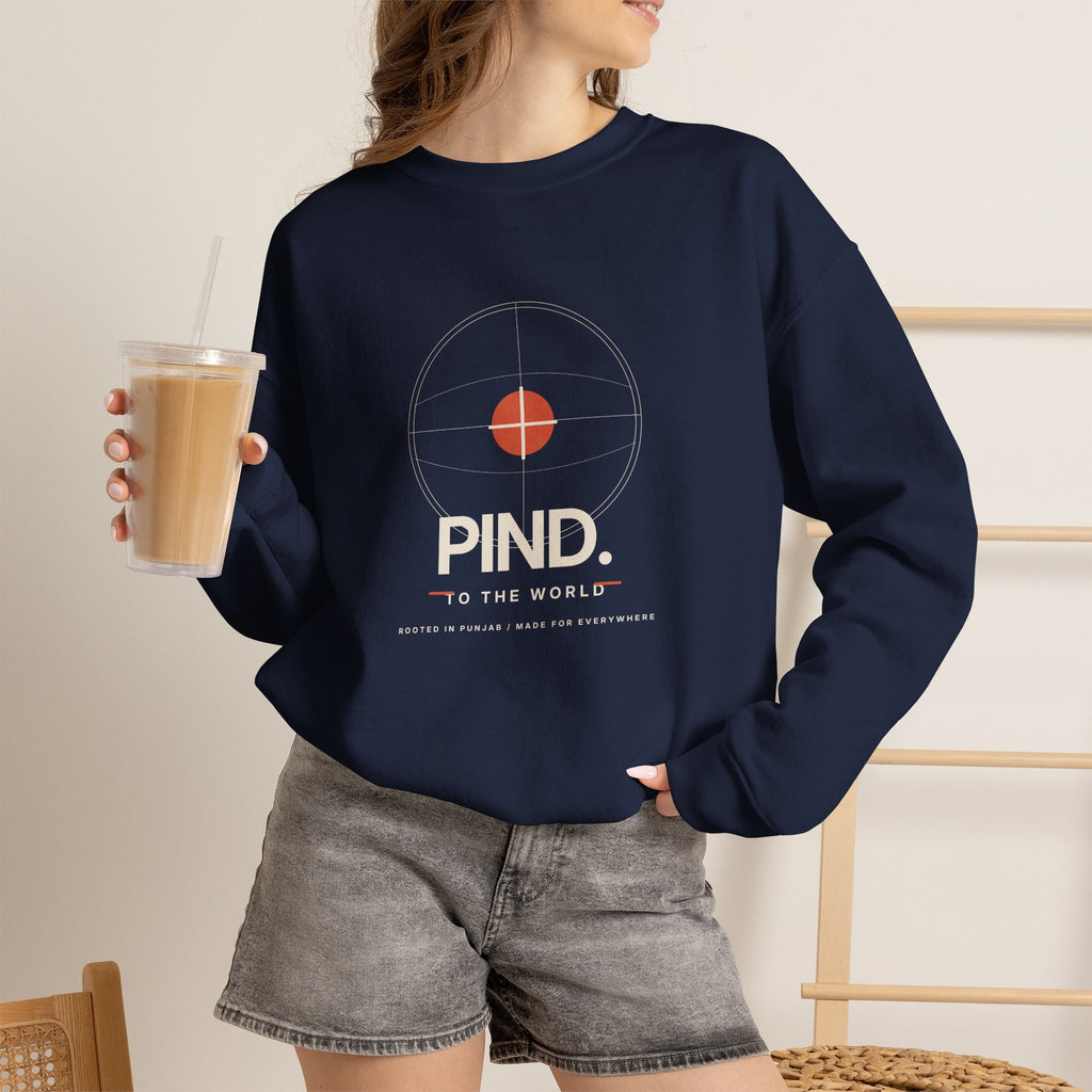 Minimalist 'PIND' Logo Crewneck Sweatshirt