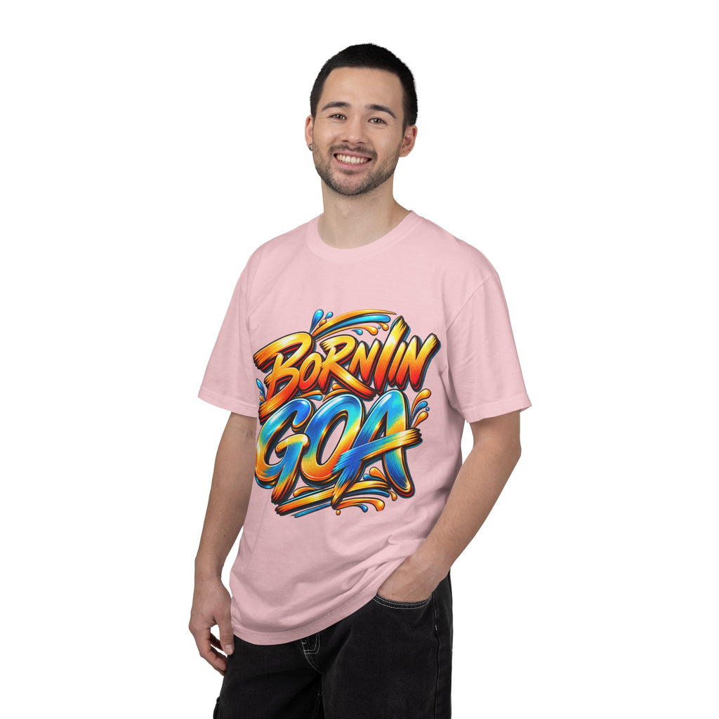 Born in Goa Graphic Tee | Garment-Dyed Cotton T-Shirt