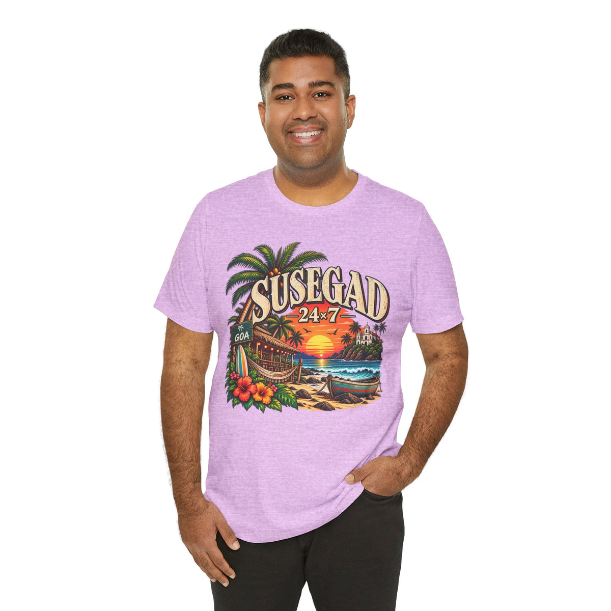 Susegad 24x7 Goa Sunset Jersey T-Shirt
