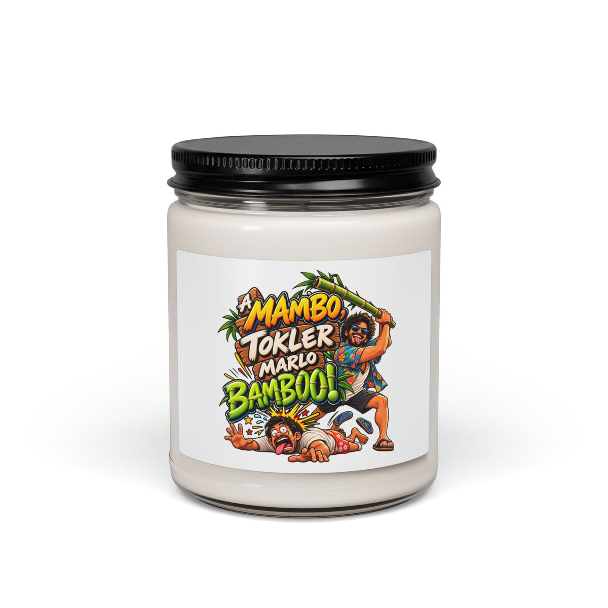 Additional view of A Mambo, Tokler Marlo Bamboo! Goan Heritage 9oz Scented Soy Candle (3)