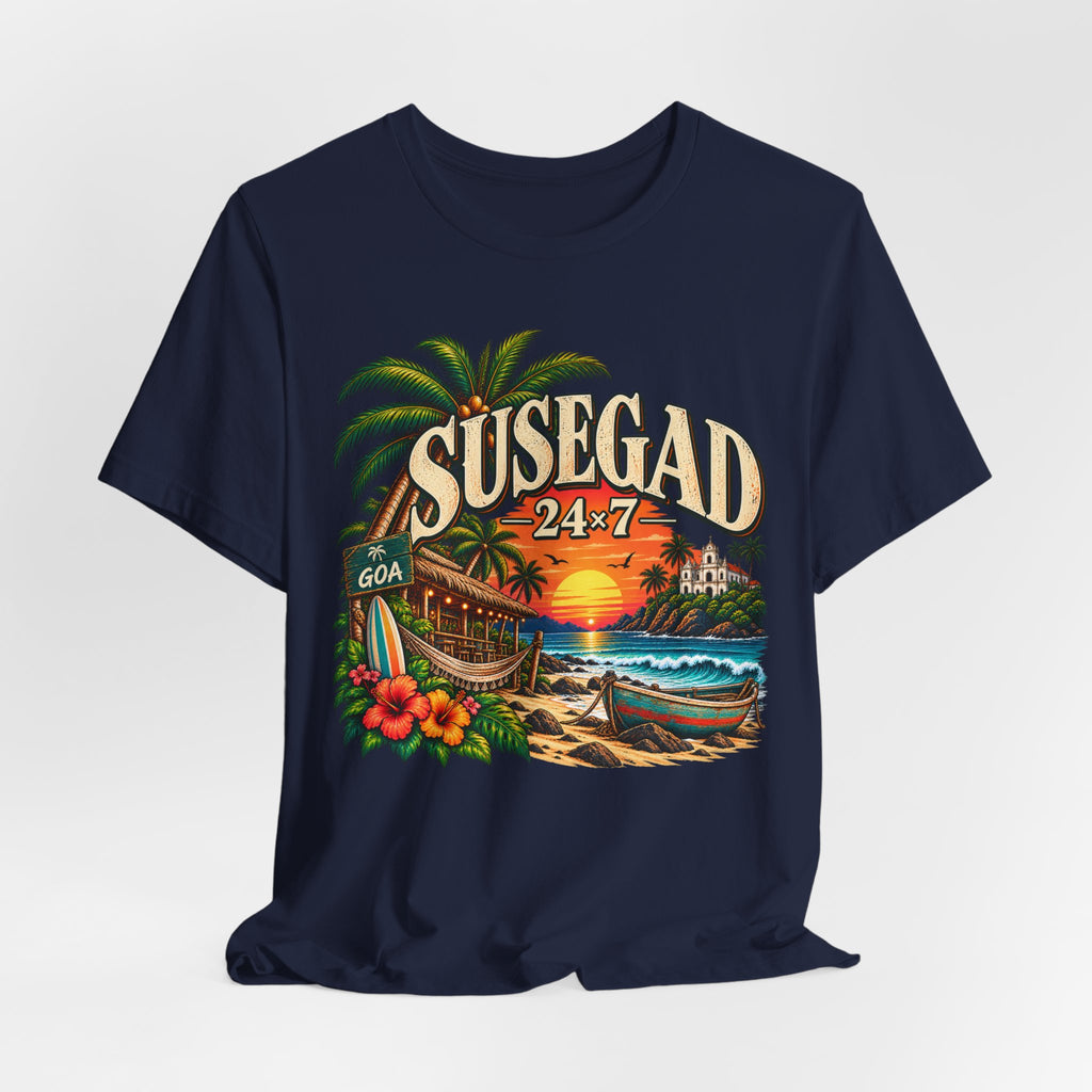 Susegad 24x7 Goa Sunset Jersey T-Shirt