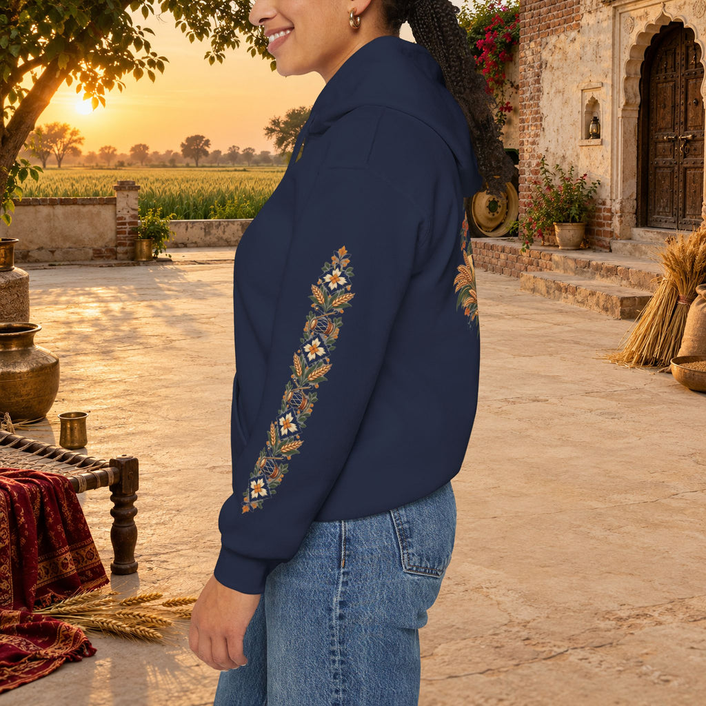 Bohemian Folk Art Drum Hoodie
